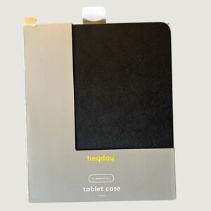 Heyday ipad Pro 13 Inch Tablet Case Black Tri Fold Stand Stylus Holder New